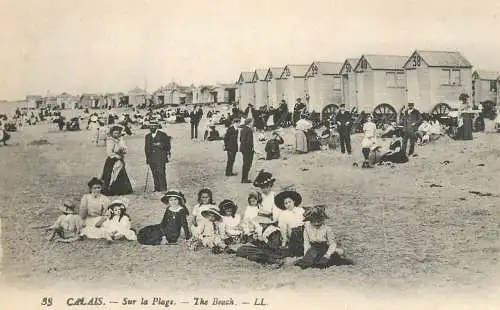 France Calais sur la plage