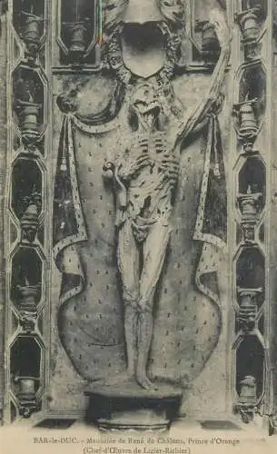 France Bar le Duc Mausolee de Rene de Chalons Prince d'Orange (Chef d'Oeuvre de Ligier Richier)