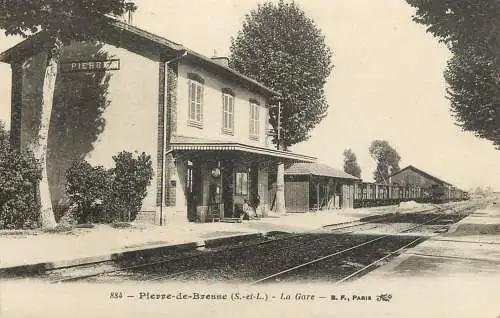 France Pierre de Bresse (Saone et Loire) La Gare