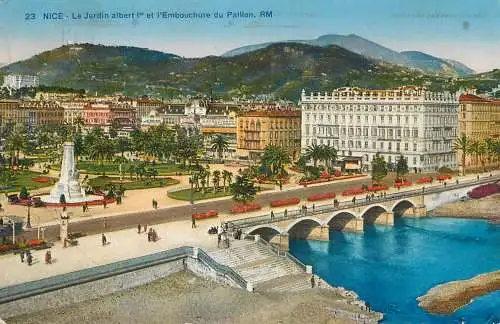 France Nice Le Jardin Albert I & l'Embouchure du Paillon