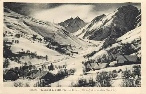 France Valloire La Rivine & Le Galibier paysage d'hiver