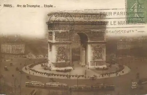 France Paris Arc de Triomphe de l'Etoile