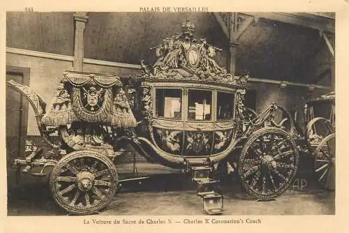 France Palais de Versailles Charles X Coronation Coach