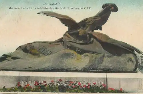 France Calais (Pas de Calais) Monument eleve a la memoire des Morts du Pluviose