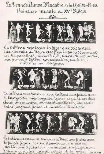 France la grande danse macabre de la Chaise Dieu