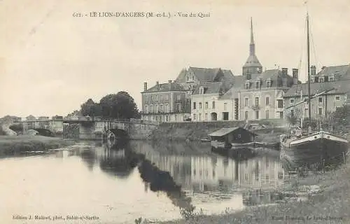 France Le Lion d'Angers (Maine et Loire) vue du quai