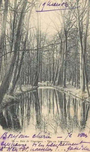 France Paris Bois de Vincennes autumn view