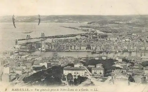 France Marseille vue panoramique prise de Notre Dame de la Garde