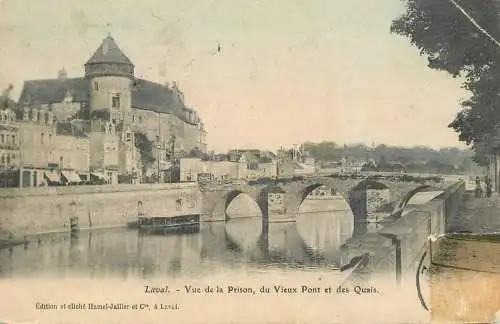 France Laval vue de la Prison, vieux Pont et les Quais