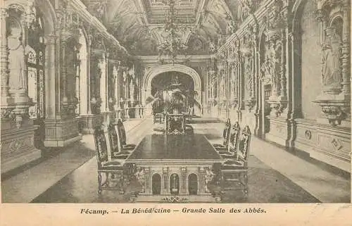 France Fecamp (Seine Maritime) La Benedictine Grande Salle des Abbes