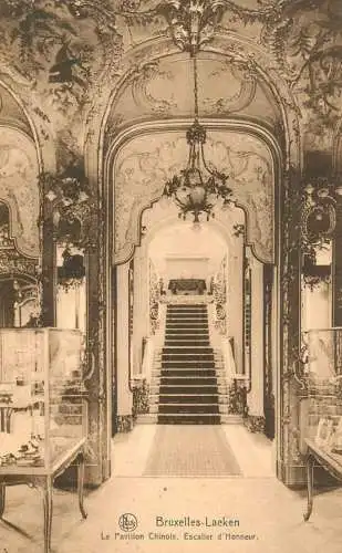Belgium Bruxelles Laeken Le Pavillon Chinois Escalier d'Honneur