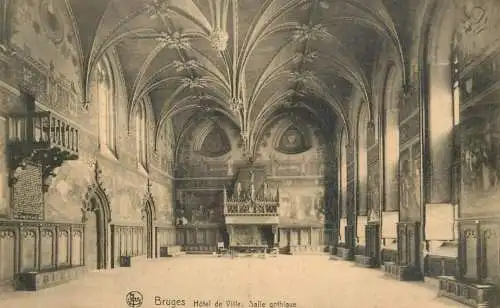 Belgium Brugge Hotel de Ville Salle gothique