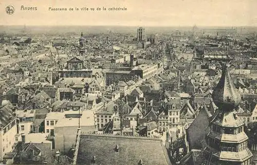Belgium Antwerpen panorama de la ville vu de la cathedrale