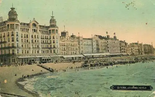 Belgium Oostende Grands Hotels at the beach