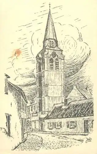 Belgium church signed artwork place to identify