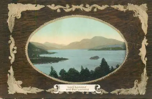 Scotland Loch Lomond & Ben Lomond picturesque natural scenery