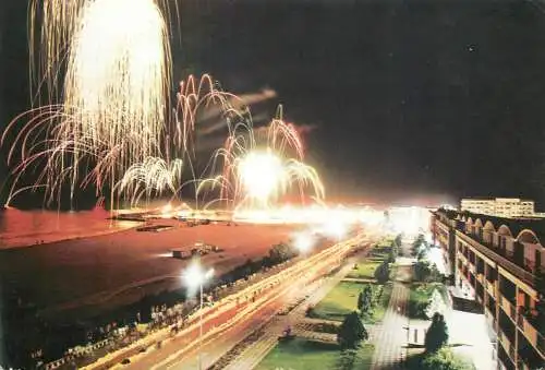 Romania Mangalia Sud aspect nocturn, focuri de artificii