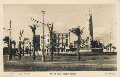 Alicante Plaza de la Independencia real photo Sanchez
