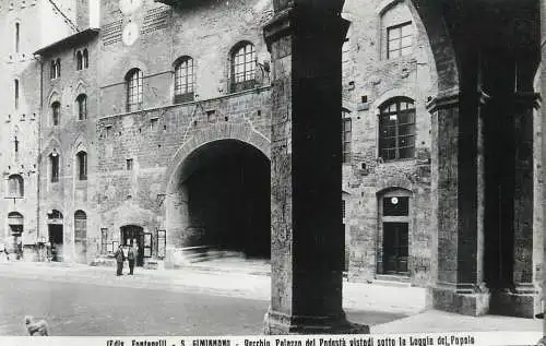 Loggia of the People, San Gimignano, Tuscany