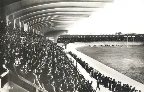 Bordeaux stade municipal tribunes cpsm