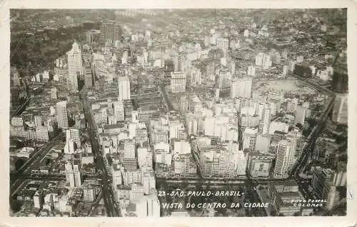 São Paulo high altitude aeriel view real photo