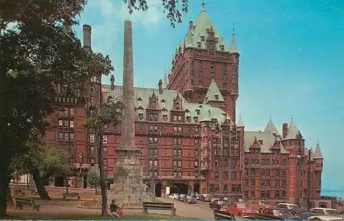 Canada Chateau de Frontenac Quebec & Monument to Wolfe and Montcalm
