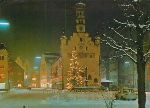 Germany Winter holidays greetings winter night cityscape