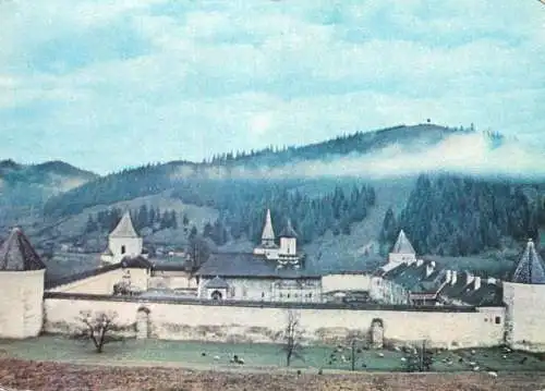 Romania Manastirea Sucevita monument istoric vedere generala