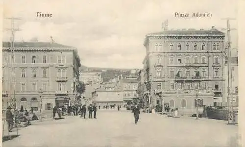 Croatia Fiume Piazza Adamich