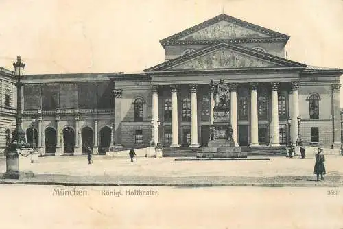 Muenchen AK 1900 Hoftheater