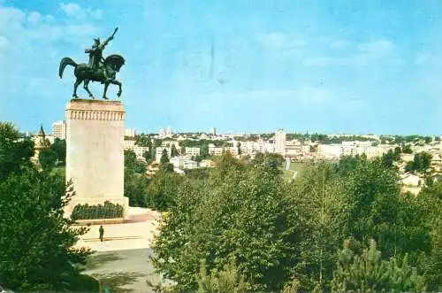 Romania Suceava statuia lui Stefan cel Mare