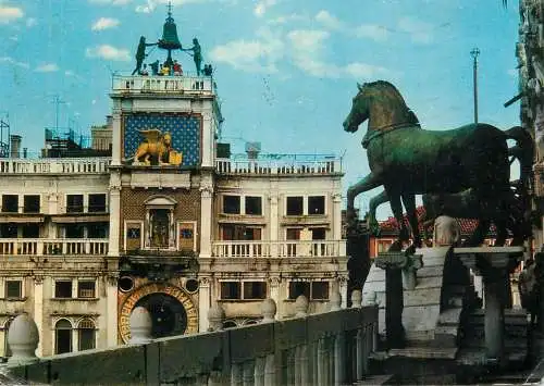Italy Venezia Basilica horses detail view