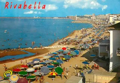 Italy Rivabella beach view