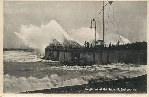 United Kingdom England Eastbourne rough sea