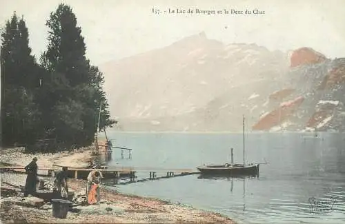 Switzerland le lac du Bourget et la Dent du chat