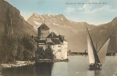 Switzerland Chateau de Chillon et les Dents du Midi