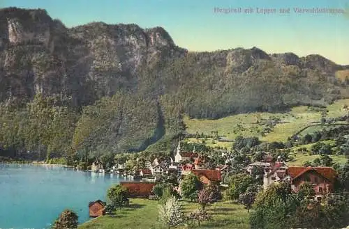 Switzerland Hergiswill mit Lopper und Vierwaldstattersee