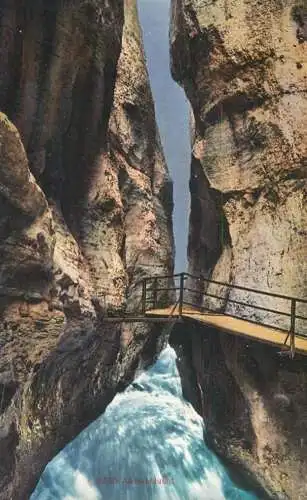 Switzerland Aareschlucht canyon