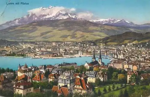Switzerland Luzern mit Pilatus