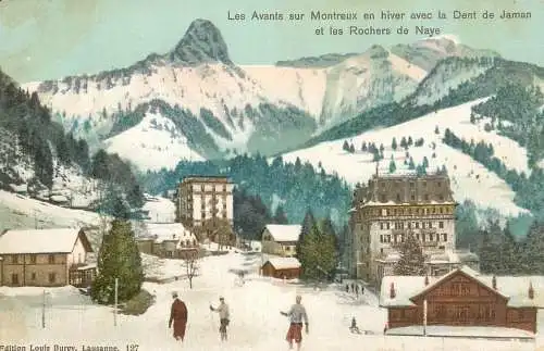 Switzerland Montreux en hiver Dent de Jaman