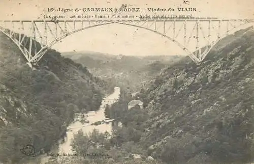 France Ligne de Carmaux Rodez viaduc de Viaur