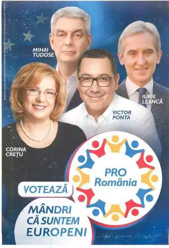 Calendar 2019-2020 PRO Romania election - Victor Ponta