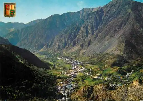Valls d'Andorra the Escalades & Andorra la Vella general view