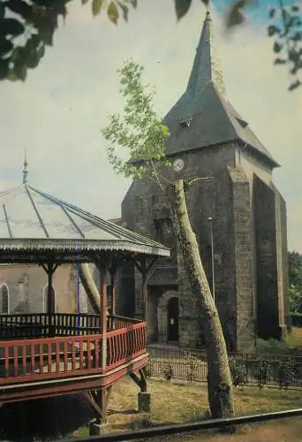 France Landes Touristiques L'Eglise avec sa Tour-Clocher & Le Kiosque a musique