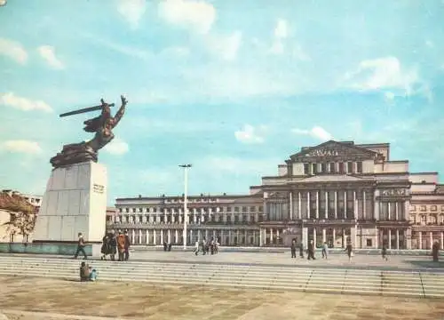 Poland Warsaw Theatre Square
