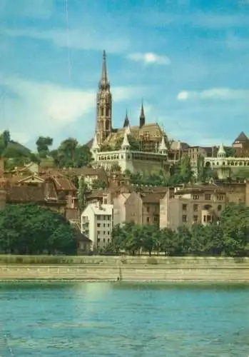 Hungary Budapest view of Buda with Matthias Church