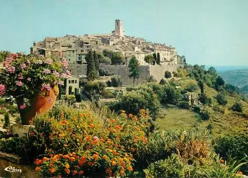 France St Paul de Vence (Alpes Maritimes) vue panoramique