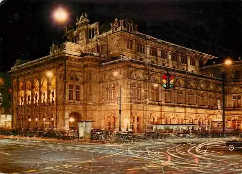 Austria Wien Staatsoper bei Nacht