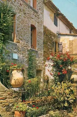 France Bormes-les-Mimosas (Var) vieille maison detail