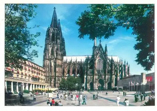 Germany Koln am Rhein Dom und Roncalliplatz